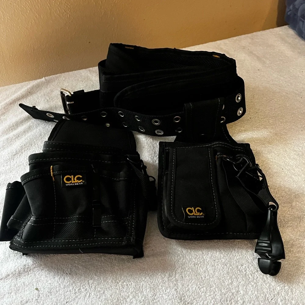 CLC Tool Works 5 Pc Belt/Tool Pouches Set